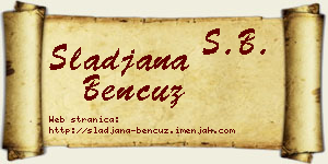 Slađana Bencuz vizit kartica